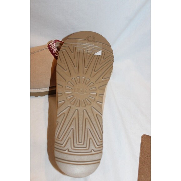 UGG MEN\'S TASMAN SUEDE SHEARLING LINED CLOG SHOES SLIPPERS NIB TAN SZ 12 main image 6